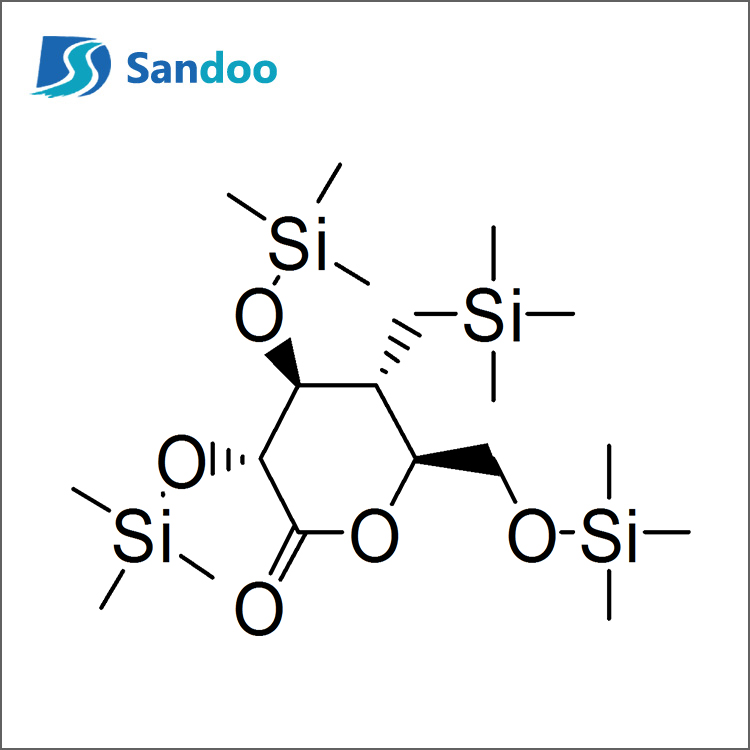 (3R,4S,5R,6R)-3,4,5-ทริส(ไตรเมทิลซิลิลออกซี)-6-(ไตรเมทิลซิลิลออกซี)เมทิล)เตตระไฮโดร-2H-ไพแรน-2-วัน