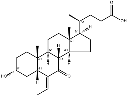 (E)-3α-ไฮดรอกซี-6-เอทิลดีน-7-คีโต-5β-โชแลน-24-โออิกแอซิด
