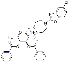 (R)-4-(5-คลอโรเบนโซ[d]ออกซาซอล-2-อิล)-7-เมทิล-1,4-ไดอะซีแพน-1-iuM (2S,3S)-2,3-บิส(เบนโซอิลออกซี)-3- คาร์บอกซีโพรพาเนต