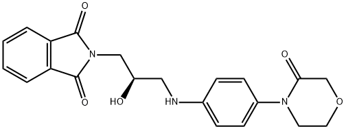 1H-ไอโซอินโดล-1,3(2H)-ไดโอน, 2-[(2R)-2-ไฮดรอกซี-3-[[4-(3-OXO-4-MORPHOLINYL)ฟีนิล]อะมิโน]โพรพิล]-
